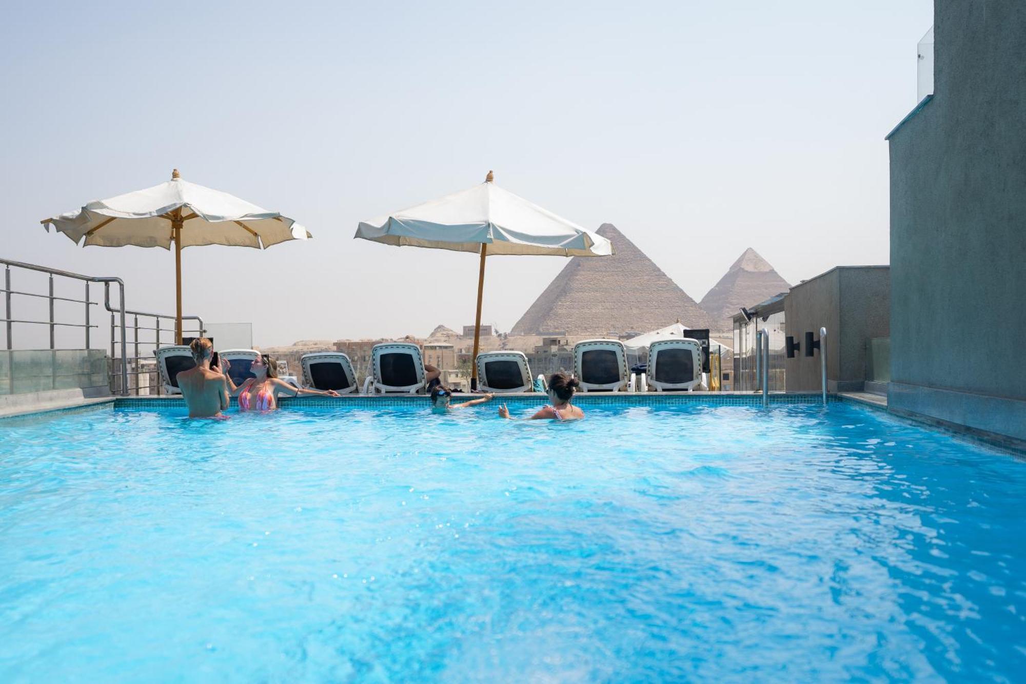 New Pyramid Front Hotel Al Kawm al Akhdar Exterior foto